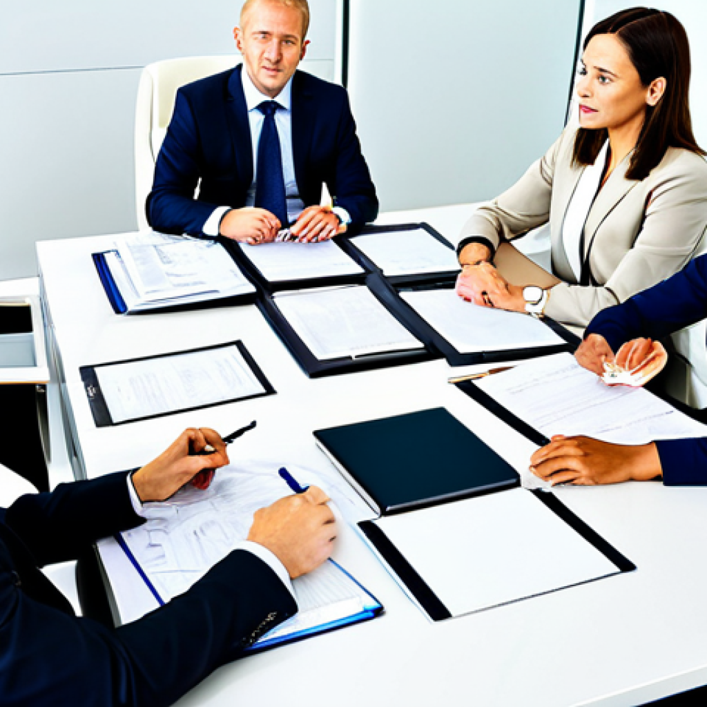 해외마케팅과 국제무역의 관계 - Global Marketing Team Meeting**

"A diverse team of marketing professionals, fully clothed in busine...