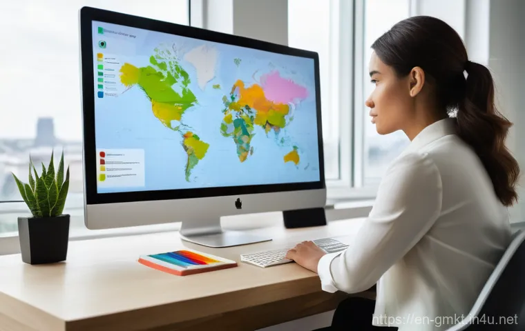 해외마케팅 클라이언트 미팅 준비 - A diverse group of professionals from various global backgrounds (e.g., a person of East Asian desce...